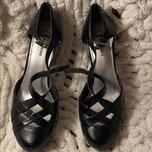 FERGIELICIOUS BLACK HEELS